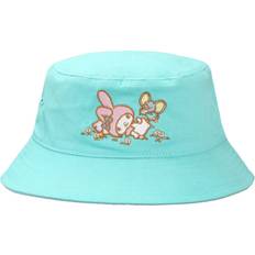 Turquoise Headgear BioWorld My Melody & Flat Embroidered Bucket Hat - Turquoise