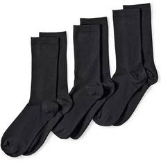 Socks Lands' End Women's Seamless Toe Solid Crew Socks 3-Pack