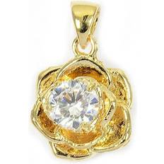 Hvitt gull Charms & Anheng Les Tresors De Lily [P2504] Gold Plated Pendant 'Flora' white gold mm