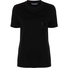 Top Max Mara T-shirt Madera in cotone nero Female Nero