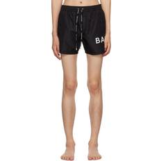 Balmain Swimwear Balmain Black Printed Swim Shorts 010 BLACK/WHITE