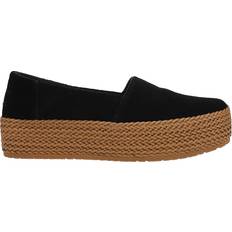 Suede Espadrilles Toms Valencia Platform - Black