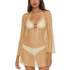 Mujer - Oro Blusas Becca Golden Lace Crochet Tunic