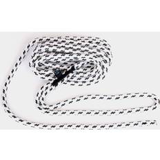 Båtlinor på rea Poly Ropes Förtöjningslina, något elastisk, flätad, Ø12mm, 6m, passar båt 2-3,9 ton, vit-svart, Flexline
