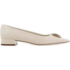 Heels & Pumps Ferragamo New Vara plate pumps women Calf Leather/Goat Skin/Leather 8.5C Neutrals