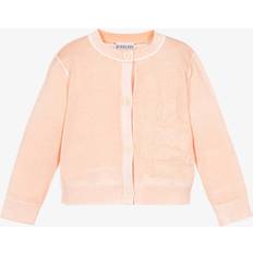 Cotton Cardigans Burberry Baby Girls Pink Cotton Cardigan