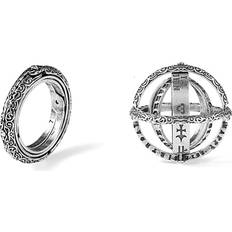 J&Y Silver, V Sphere Spinner Ring