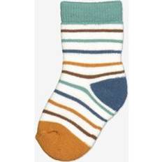 6-9M Underwear Polarn O. Pyret Striped Baby Socks Natural 1-4m x 13/15