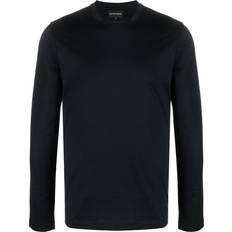 Emporio Armani Herr Överdelar Emporio Armani Långärmad Bomull T-shirt - Blue