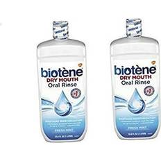 Biotène Fresh Mint Moisturizing Oral Rinse Mouthwash Alcohol-Free for Dry Mouth 33.8OZ