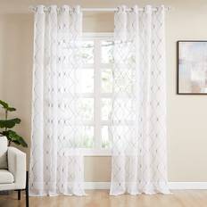 Curtains & Accessories Topfinel Top Finel White Sheer