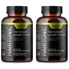 Snap Supplements hair growth, support beard growth, biotin, keratin, bamboo 2