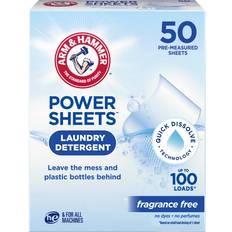 Power Sheets Laundry Detergent, Fragrance Free 50ct, 50 loads​