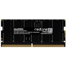 Mushkin 16GB DDR5 SODIMM PC5-5600 ECC 1Rx8 46-45-45 1.1V Redline Pro Model MRP5T560LKKD16G18