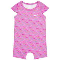 Nike Infant Girls Swoosh Logo Romper Playful Pink 24M