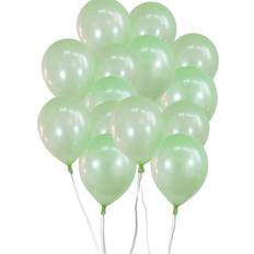 Latex Balloons Metallic Light Green 10-pack