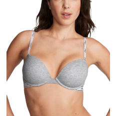 PINK Wear Everywhere Super Push Up Bra - Medium Heather Grey