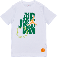 Ragazza Magliette Nike Kid's Jordan Fuel Up Cool Down Graphic T-shirt - White (95D150-001)