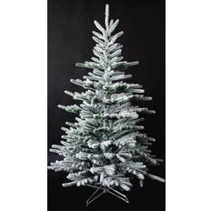 Shatchi Snow Covered Green Tips Bushy Artificial Plain Californian Pine Christmas Tree 182.9cm