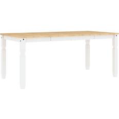 Wood Dining Tables vidaXL Corona White Dining Table 90x180cm