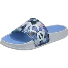 New Balance Women Slippers & Sandals New Balance Women's V1 Slip-On Slide Sandal, White/Vibrant Violet/Surf