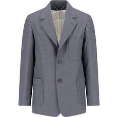 Men - Wool Jackets GOLDEN GOOSE Single-Breasted Virgin Wool Jacket Gray