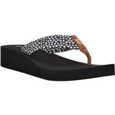 Tommy Hilfiger Women Flip-Flops Tommy Hilfiger Women's Rooby Chunky Eva Flip Flop Sandals, Black, 10M Blackk Multi Fabric 10M