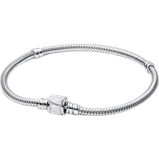 Pandora Moments Marvel Logo Clasp Snake Chain Bracelet - Silver