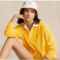 Polo Ralph Lauren Women Shorts Polo Ralph Lauren Cropped Terry Rugby Shirt in Yellowfin