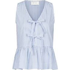 Neo Noir Manja Stripe Top - Light Blue