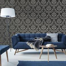 Vinyl Wall Coverings Wallpapers Superfresco Easy Aurora Shimmer Damask (20-708)