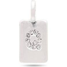 Pilgrim Transparent Berlocker & Hängen Pilgrim CHARM krystal Q vedhæng, sølvbelagt