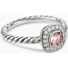 David Yurman Engagement Rings David Yurman Albion Kids Ring in Sterling Silver with Morganite and Diamonds