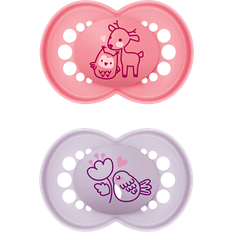 Mam Barn- & Babytillbehör Mam Original 6-16m Silikon 2-pack Rosa