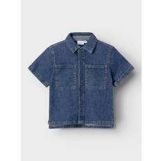 Camicie saldi Name It Camicia in denim Nmmpeter Blu Scuro Denim - Blu