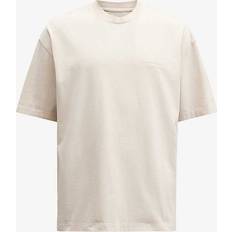 AllSaints Mens Muted White Xander Graphic-print Relaxed-fit Organic-cotton T-shirt MUTED WHITE