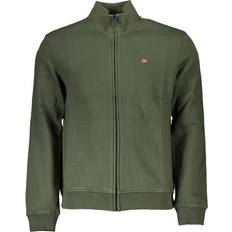 Napapijri Sweatshirts Jumpers Napapijri Embroidered Jumper with Zipper - Green