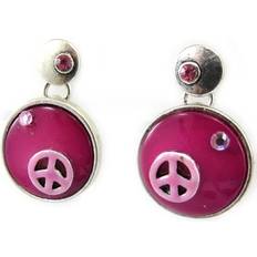 Purple Earrings Noa Nacre en Folie Designer Earrings - Violet