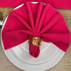 Polyester Cloth Napkins Hope Textiles Magenta Cloth Napkin Red (48x48cm)