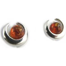 Brun Örhängen Les Trésors de Lily Cognac Amber Inspiration Silver Earrings - Brown