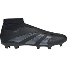 Slip-On - Unisex Football Shoes Adidas Predator League Laceless FG - Core Black/Carbon