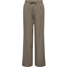 Only Loose Fit Mid Waist Pants - Grade/Walnut