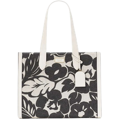 Kate Spade Canvas Totes & Shopping Bags Kate Spade Heinz X Manhattan Tropical Foliage Canvas Jacquard Over The Shoulder Tote - Black Multi