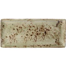Steelite Craft Green Rectangular Serving Platter & Tray 6pcs