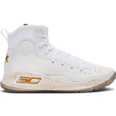 Under Armour Laced Basketball Shoes Under Armour Curry 4 Retro M - White/Metallic Gold