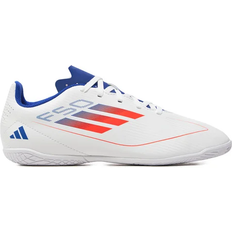 Jalkapallokengät Adidas Kid's F50 Club IN - Cloud White/Solar Red/Cloud White