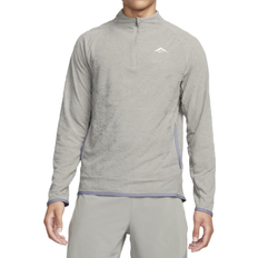 Running Sweaters Nike Men's Trail Dri-FIT 172 Zip Running Top - Dark Stucco/Summit White