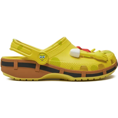 47 ½ - Damen Holzschuhe Crocs Classic SpongeBob Clog - Banana