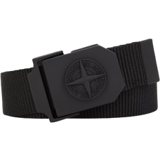 Polyamide Belts Stone Island Logo Belt - Black