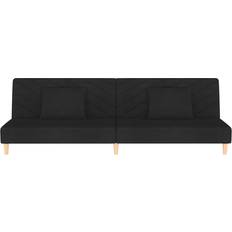 vidaXL 375889 Black Sofa 200cm 2 Seater